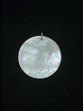 Mother-of-Pearl Disc Pendant